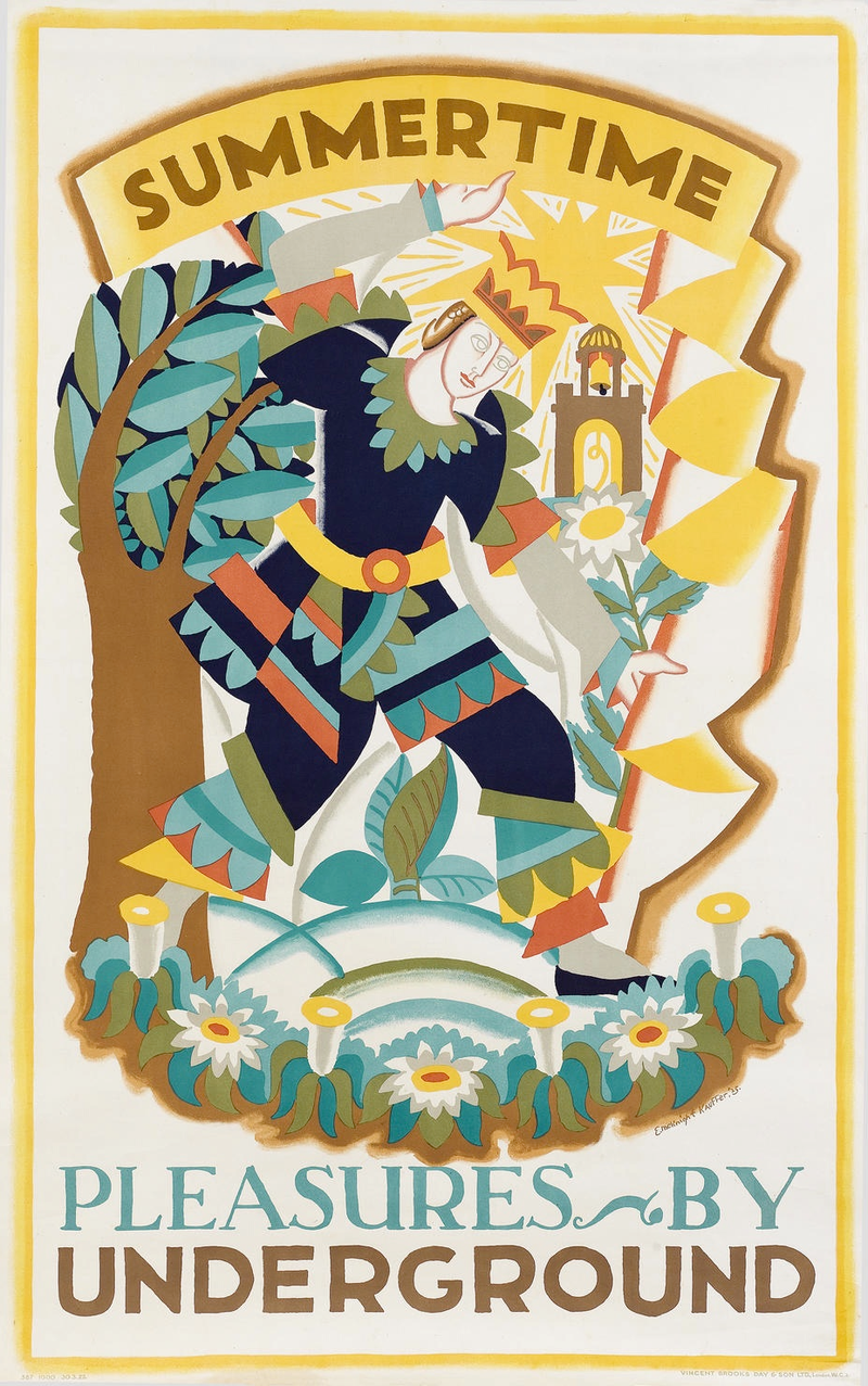 Illustration for article titled 1920s London Underground Posters Remind Us That Trains Are Wonderful